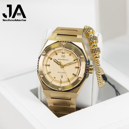 TechnoMarine Coral Coral Legacy Men's Watch - 45mm, Gold
