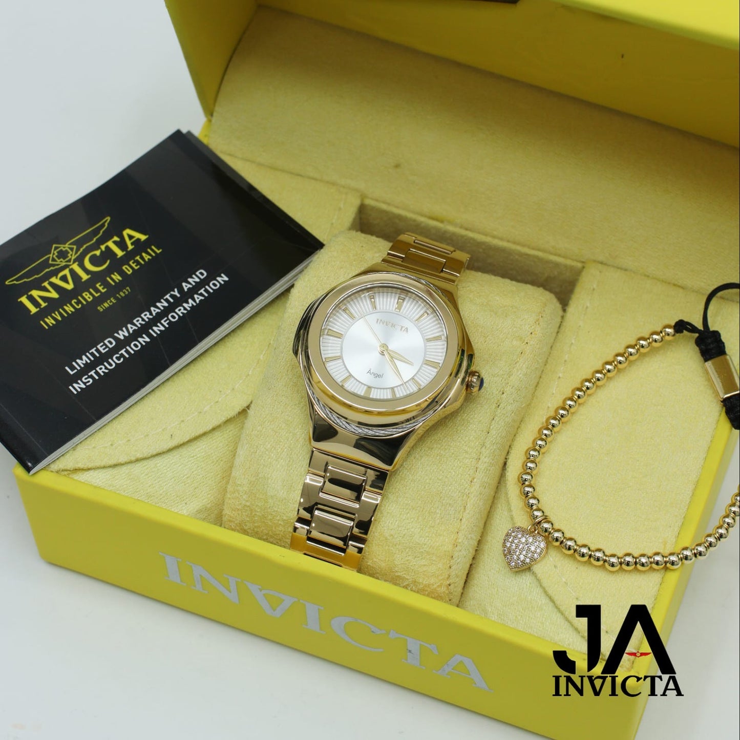Invicta Women's Angel Quartz 40mm Stainless Steel Bracelet Watch