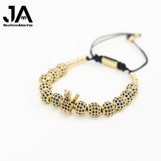 Pulsera Para Hombres Ajustable Color Oro