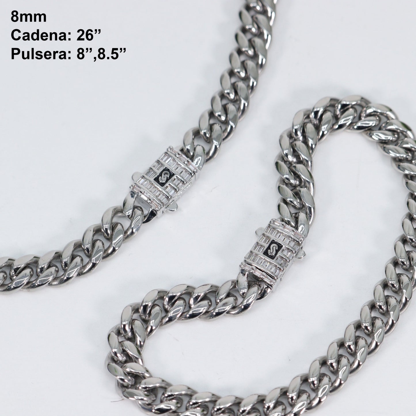 Cadenas Cubanas hombre 10mm 26” Stainless Steel