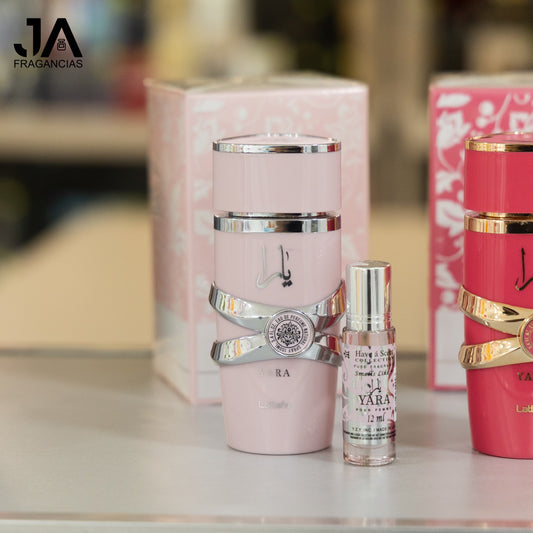 Perfume Yara Rosa 3.4oz y un Aceite Gratis