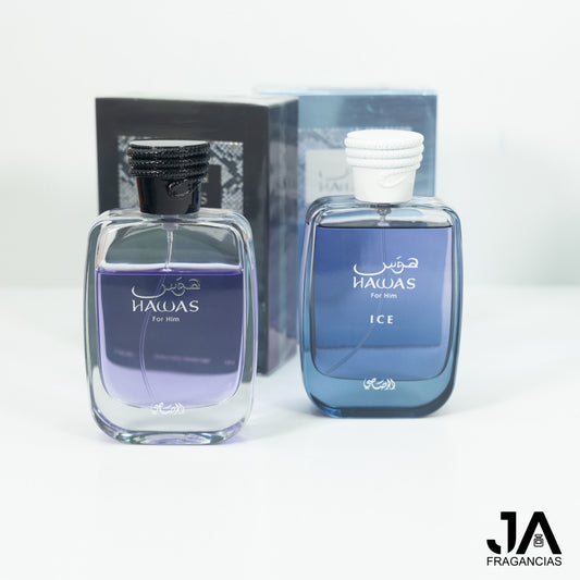 Hawas Rasasi y Ice Pour Homme 3.4oz + 5% De Descuento