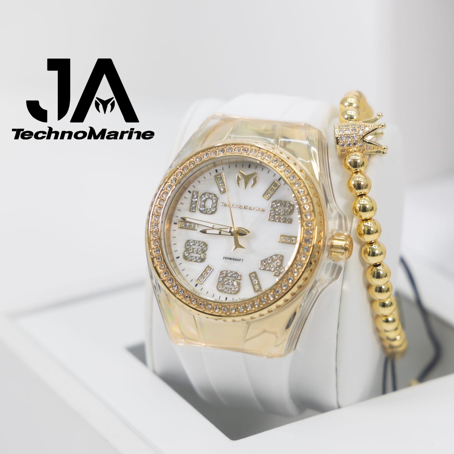 Technomarine Cruise Monogram 45mm Gold with Stones