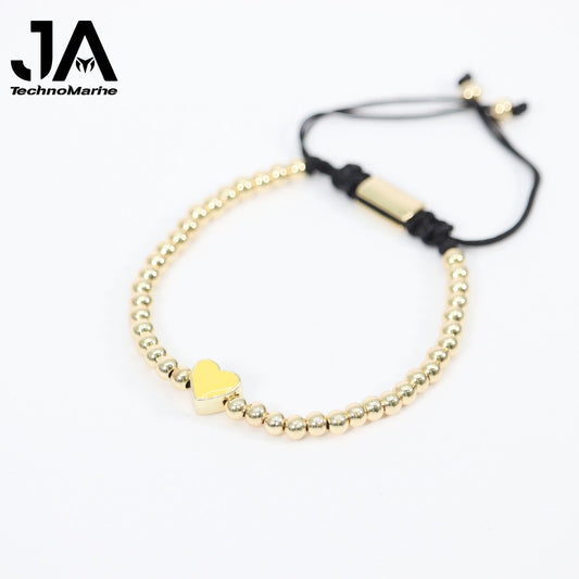 🎁 Pulsera De Corazón Amarillo Mujer Dorada Ajustable Stainless Steel (Discount)
