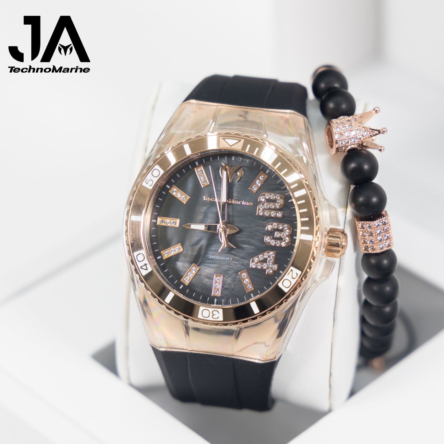 Technomarine Cruise Monogram 45mm Rose Gold Stainless steel Una Pulsera Gratis 5% De Descuento = $94.99
