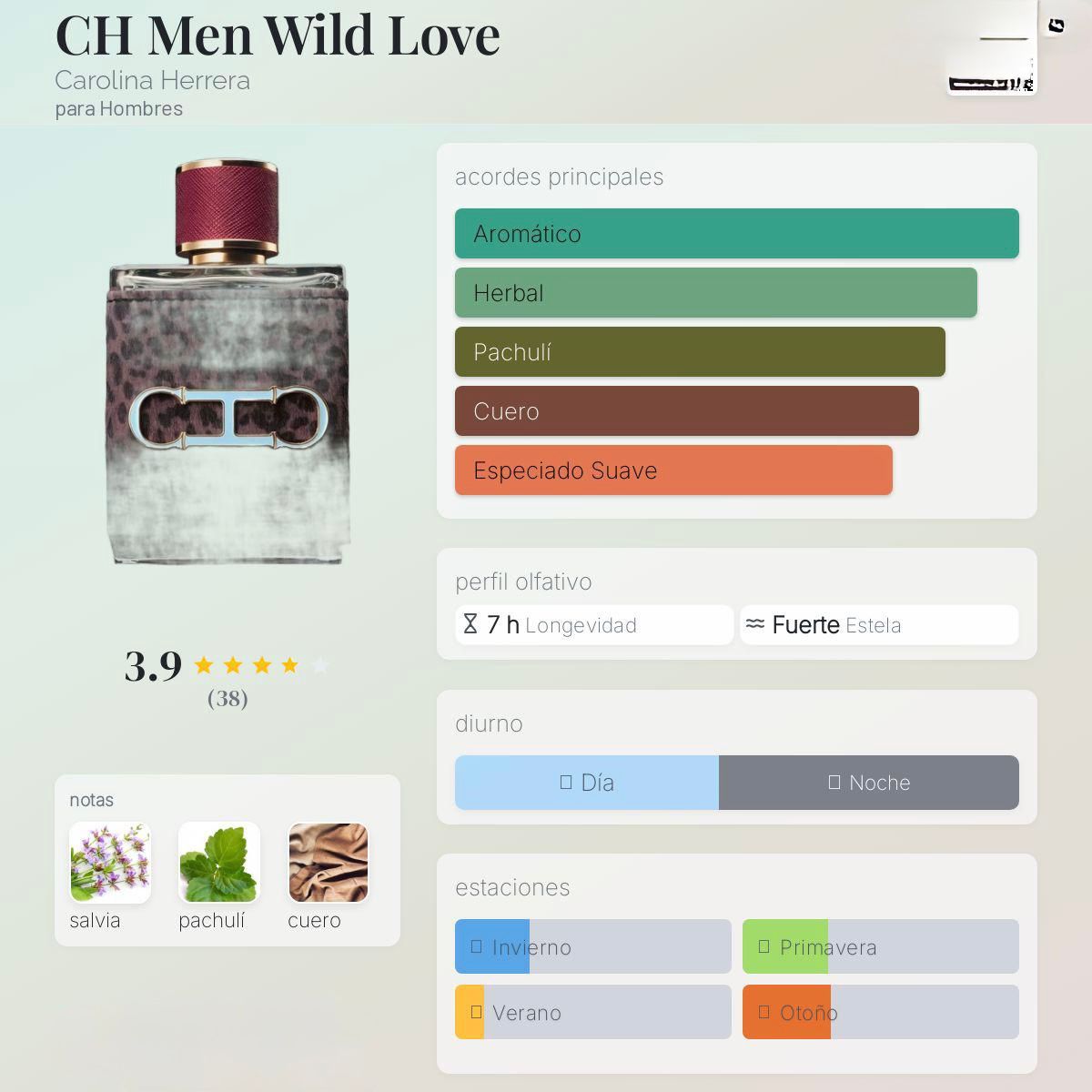 CH MEN WILD LOVE 3.4 OZ