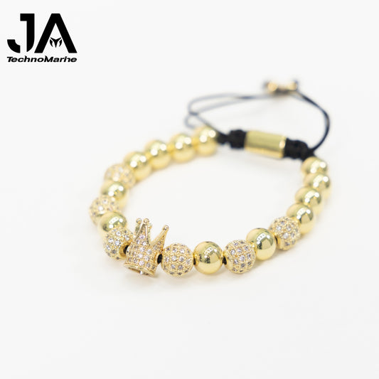 Pulsera Para Hombres Ajustable Color Oro