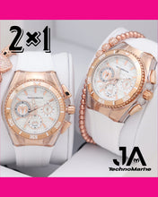 Load image into Gallery viewer, 2 × 1 TechnoMarine Cruise California Women&#39;s Watch w/ Metal, Mother of Pearl &amp; Oyster Dial - 40.57mm, White
