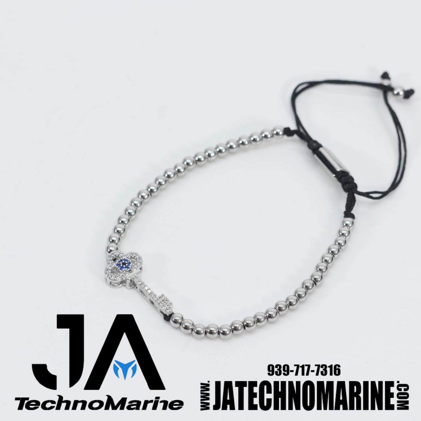 Pulsera De Mujer Ajustable llave Silver Stainless Steel