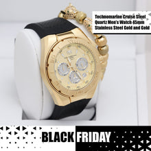Load image into Gallery viewer, Technomarine Cruise Steel Quartz Men&#39;s Watch - 45mm Stainless Steel Gold and Gold
