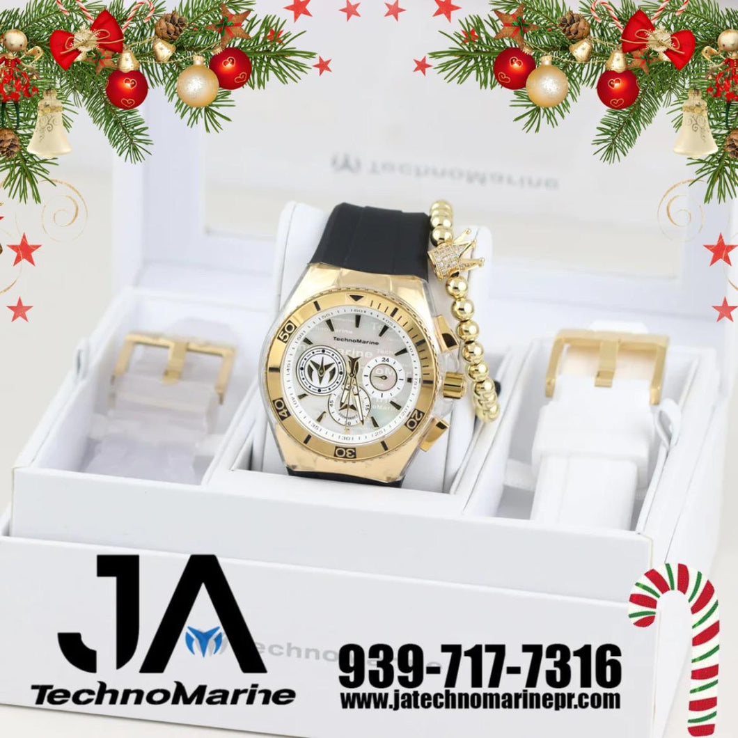 Technomarine Cruise California Chronograph Quartz Men's Watch Tres Correas