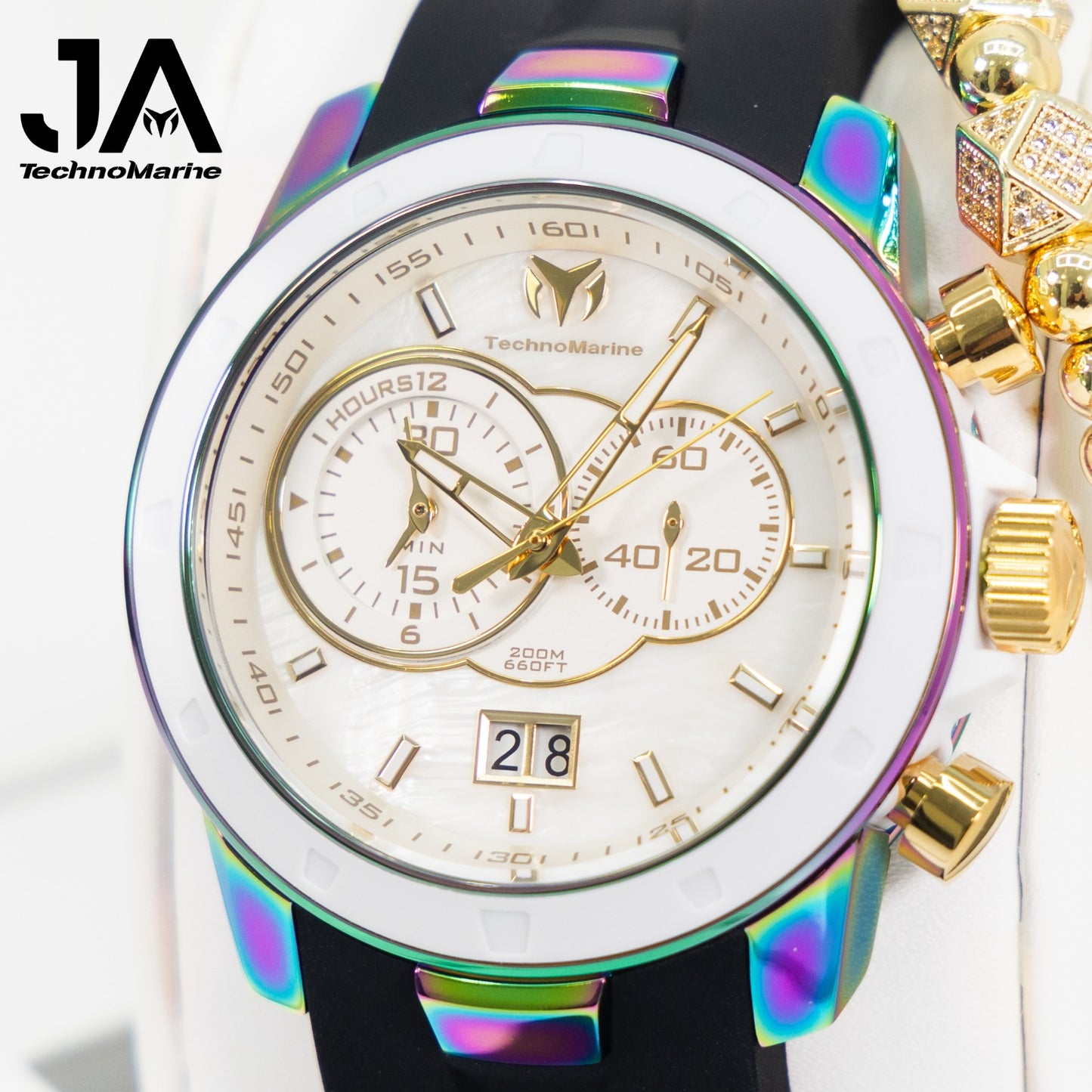 Technomarine UF6 Chronograph Quartz White Dial Men's Watch