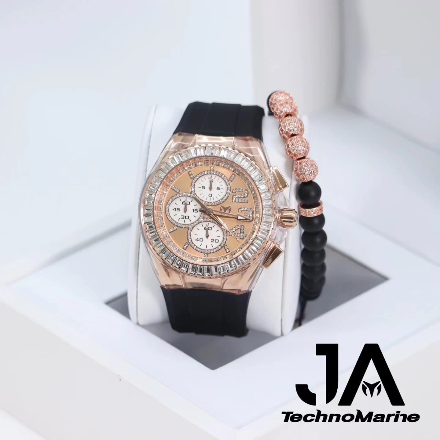 TechnoMarine Cruise Glitz Men's Watch - 45mm, Black