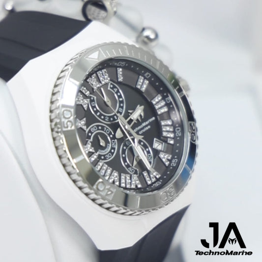 Technomarine Hombre Silver Star/Cruise Collection Watch 46mm Bicel Blanco