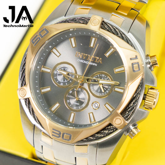 Invicta Bolt Men's Watch - 50mm, Steel, Gold Una Pulcera Gratis