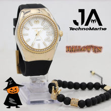 Cargar imagen en el visor de la galería, Technomarine Cruise Monogram 42mm Gold with Stones Black
