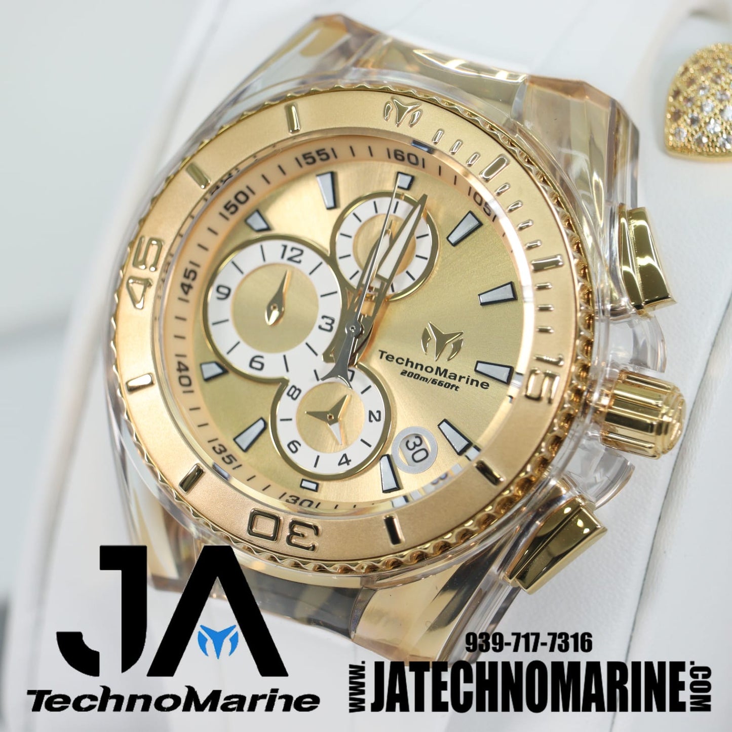 Technomarine Gold And Gold Womens Cruise Star 40MM