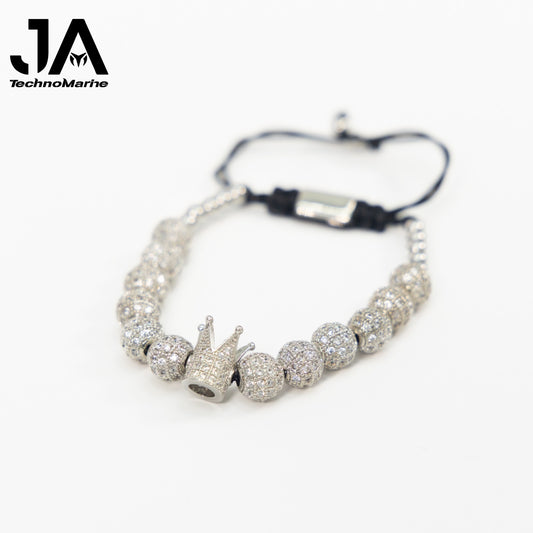 Pulsera Para Hombres Ajustable Color Silver
