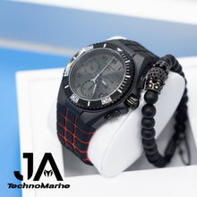Cargar imagen en el visor de la galería, TechnoMarine Cruise California Swiss crystal sapphire Men&#39;s Watch - 46.65mm, Black Una Pulsera Gratis
