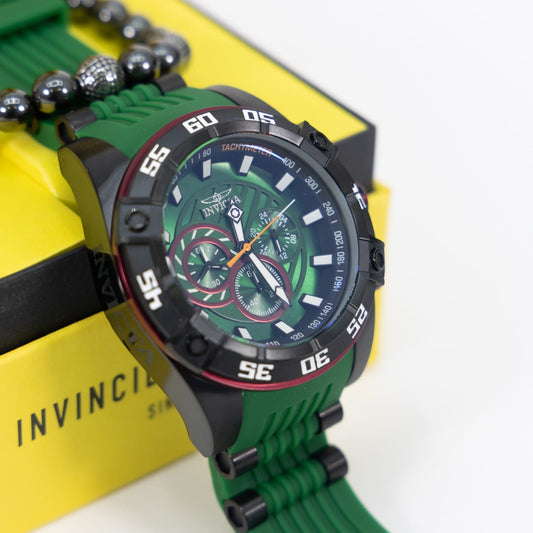Invicta Speedway Men's Watch - 52mm, Green, Black Una Pulsera Gratis