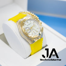 Cargar imagen en el visor de la galería, TechnoMarine Cruise California Women&#39;s Watch w/ Mother of Pearl Dial - 40.57mm, yellow Una Pulsera Gratis
