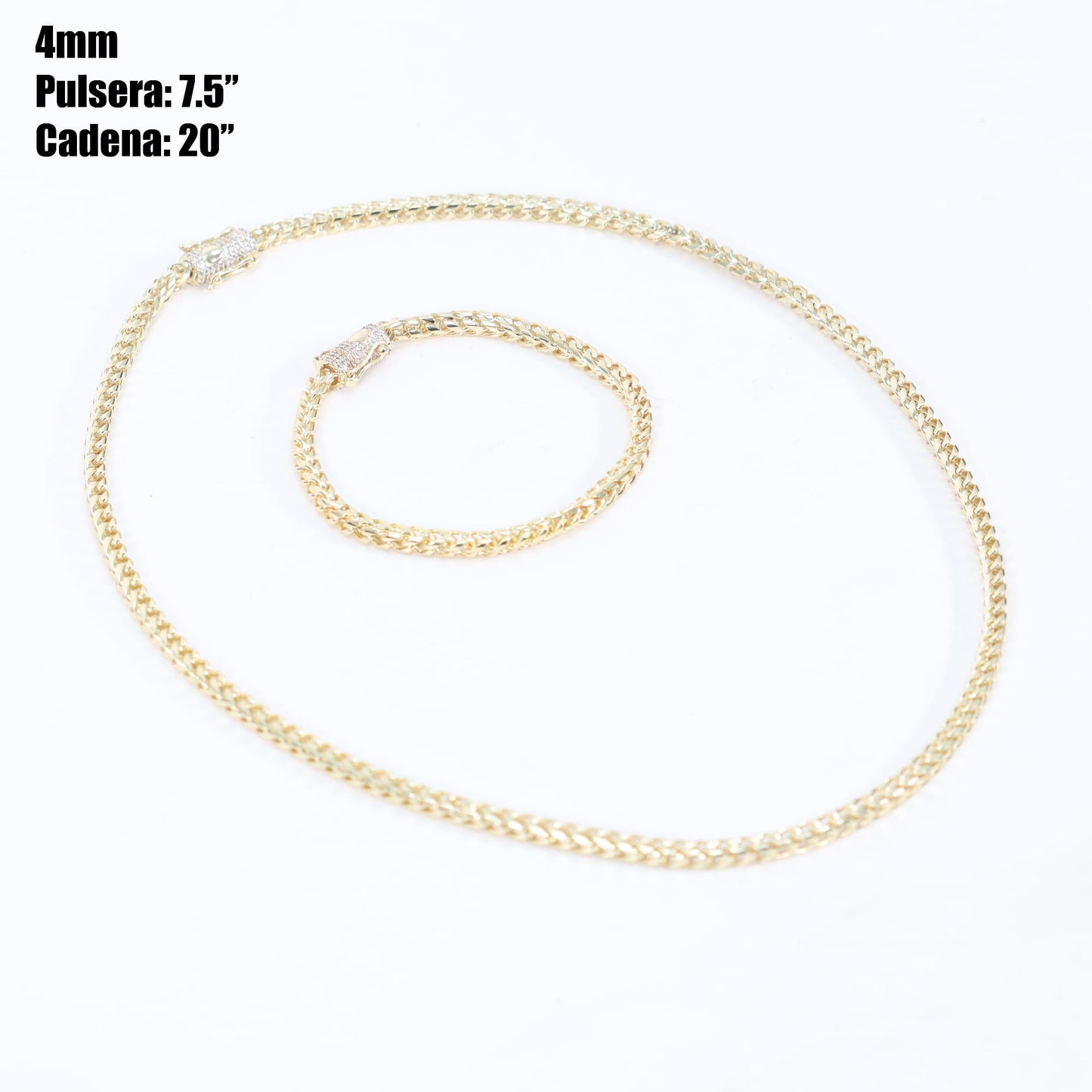 Cadena Franco hombre 4mm Stainless Steel 20”