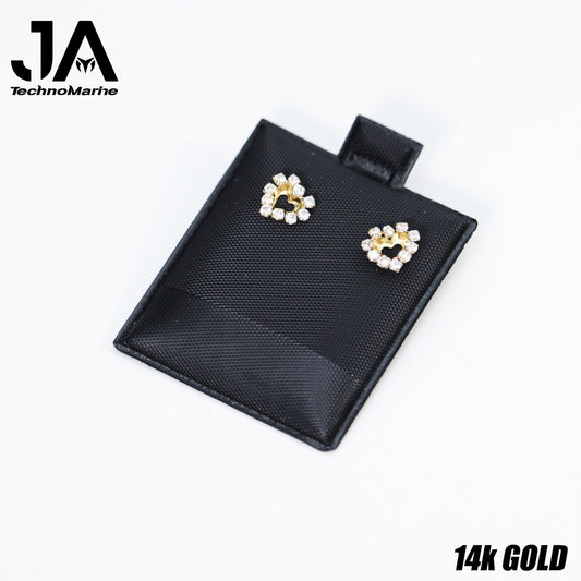 2 line Huggies in 10ct 2mm wide - 8mm diameter