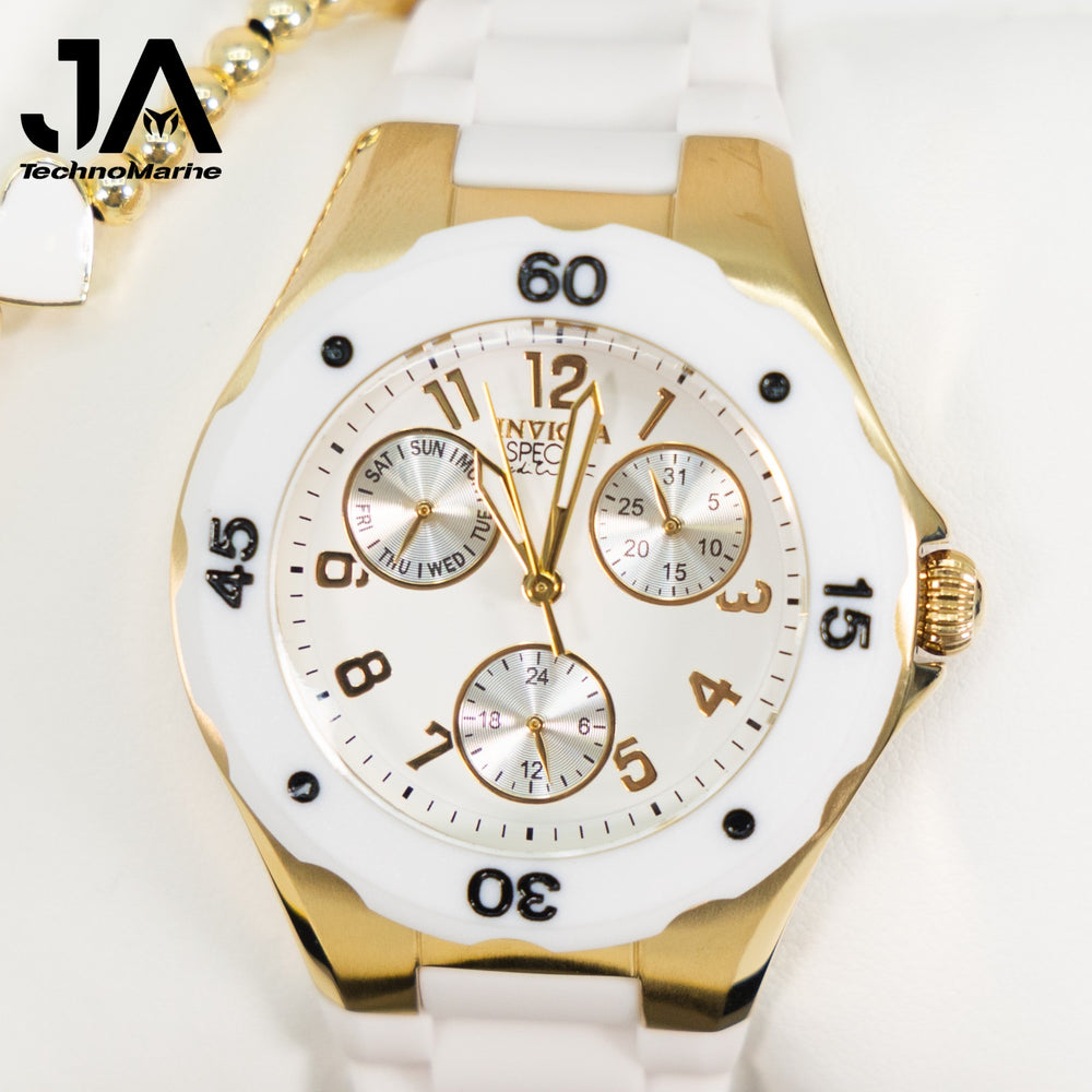 Invicta Angel Lady White Oro - Ladies Watch Quartz 38mm