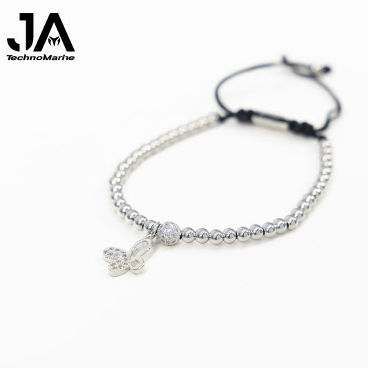 Pulsera De Mariposa Mujer Plata Ajustable Stainless Steel