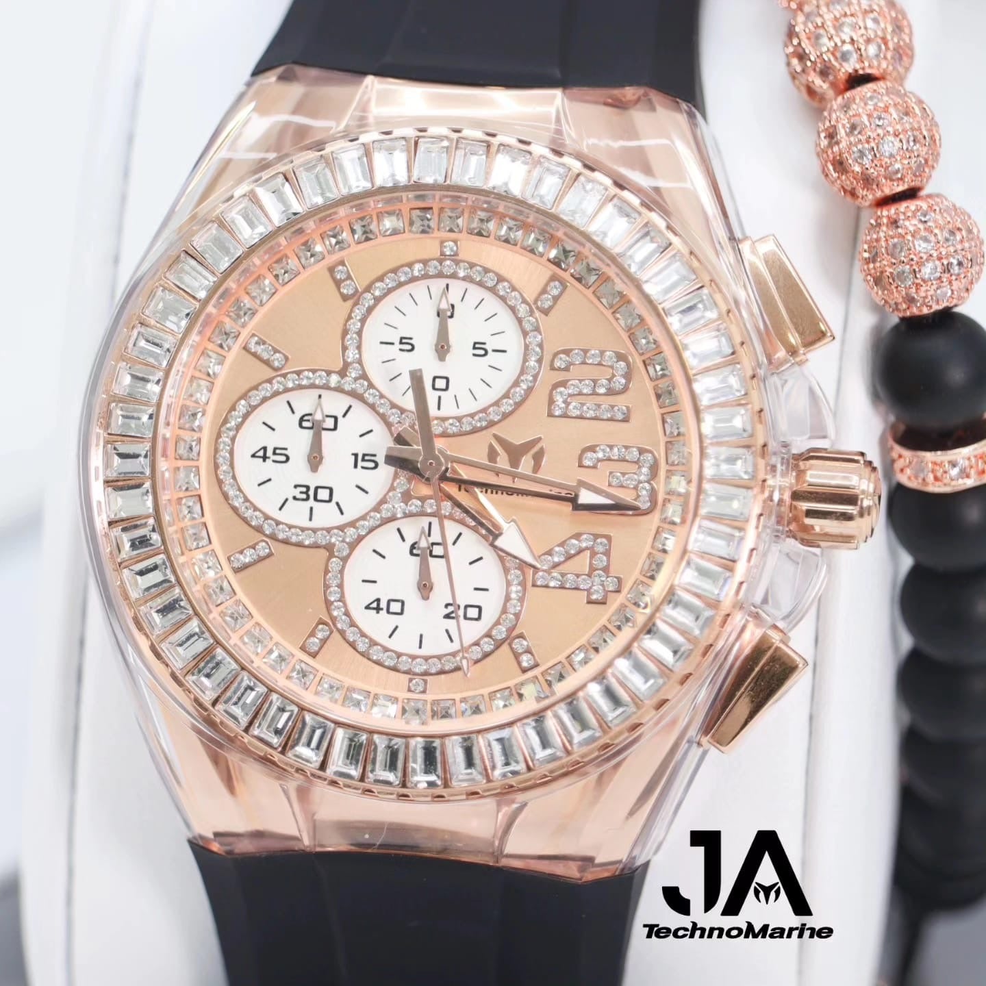 TechnoMarine Cruise Glitz Men's Watch - 45mm, Black