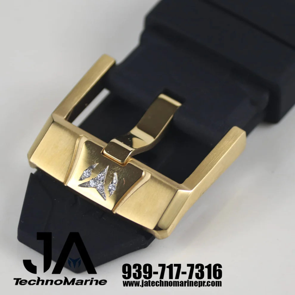 TechnoMarine Custom Cruise Glitz Men's Watch  45mm, Diamond Botones y Una Hebilla Custom