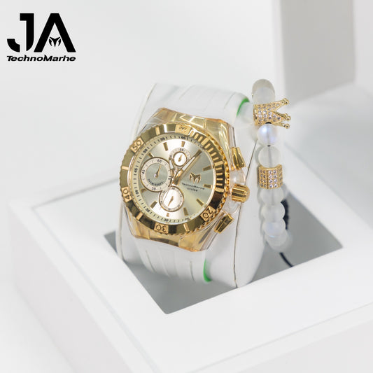 Technomarine Cruise Star Champagne 46mm Correa Negra