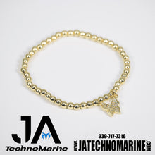 Cargar imagen en el visor de la galería, Pulsera De Mariposa Mujer Dorada Stainless Steel

