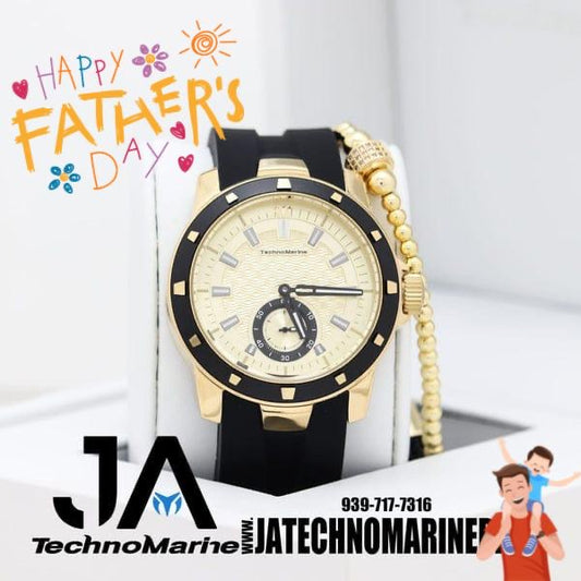 Technomarine 45 mm UF6 Quartz Gold and Gold  Dial Men's Watch