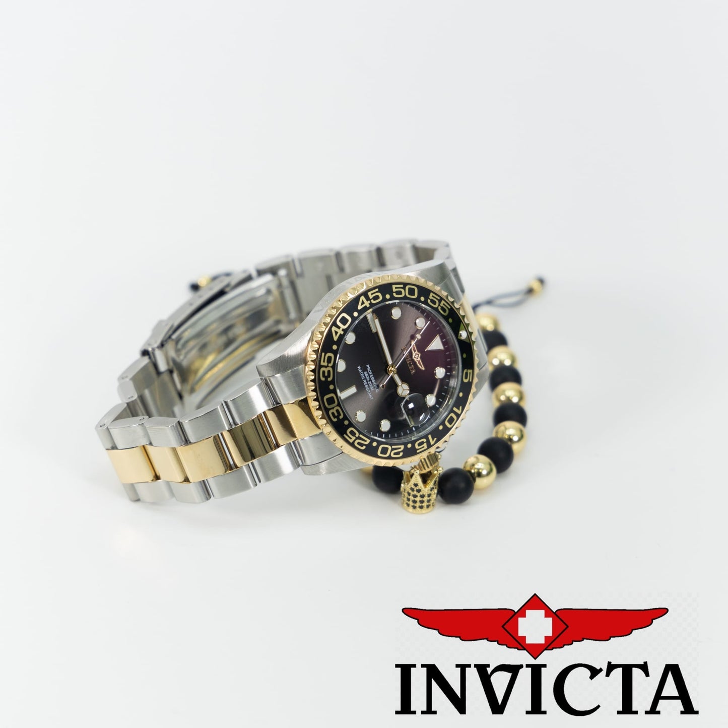 Invicta Pro Diver Men's Watch - 42mm, Steel, Gold Una Pulsera GRATIS