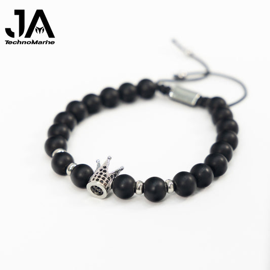 Pulsera Para Hombres Ajustable Color Plata