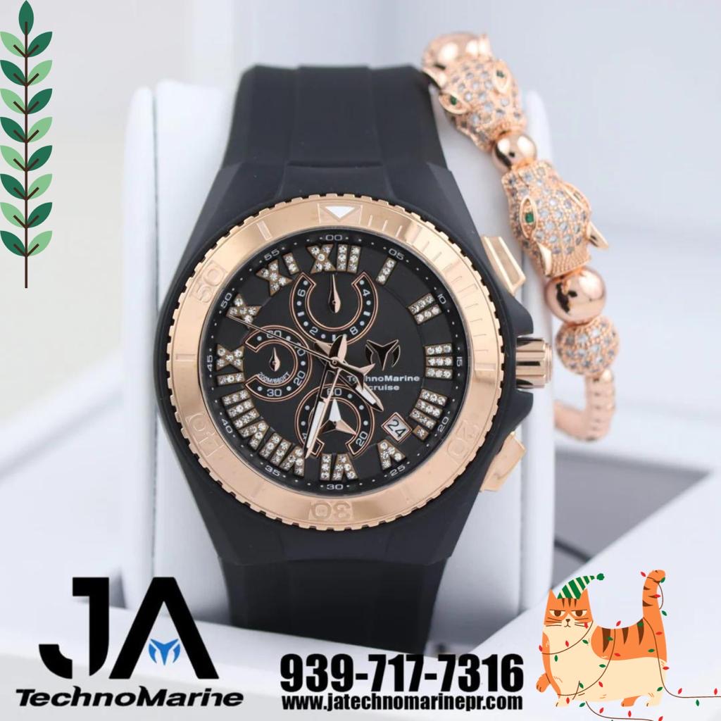 Technomarine Hombre Rose Gold / Cruise Collection Watch 46mm