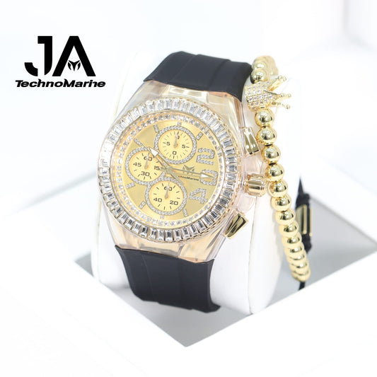 Technomarine Cruise Glitz 45mm Gold And Gold Stones Arrival