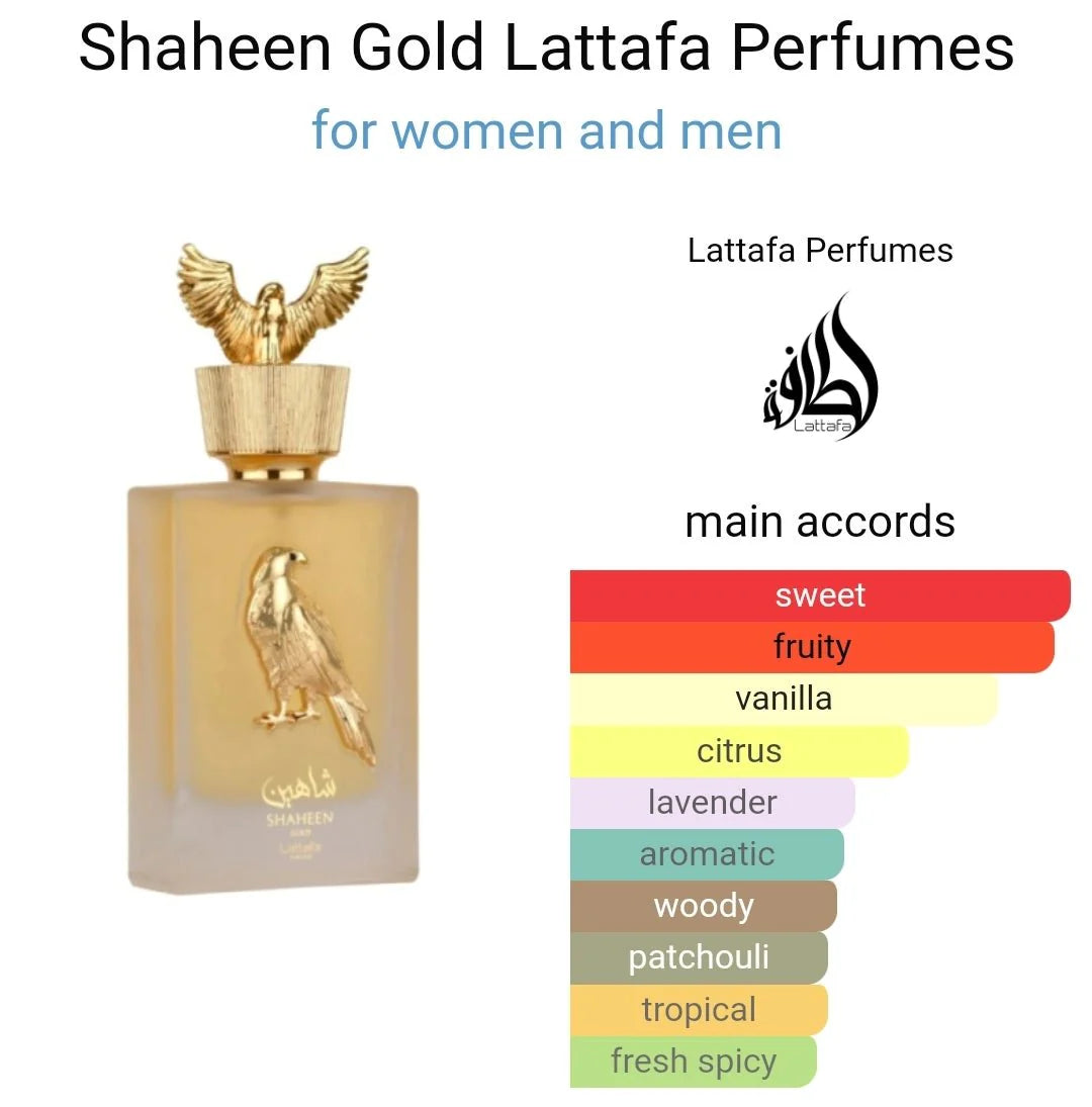 Shaheen Gold Lattafa 3.4oz