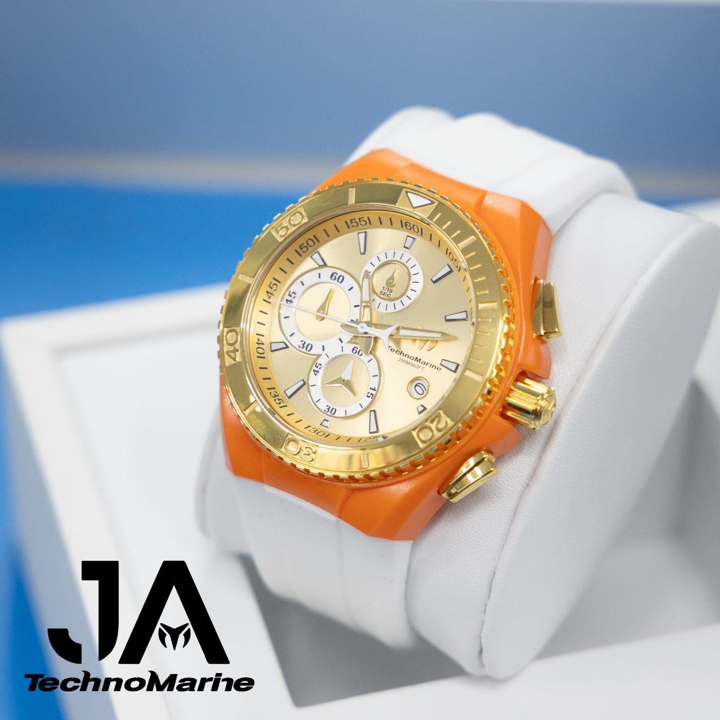 Technomarine Cruise Star Gold & Gold 46mm Watch Una Pulsera Gratis Orange