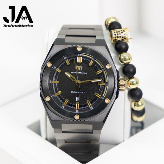 TechnoMarine Coral Coral Legacy Men's Watch - 45mm, Black Gris