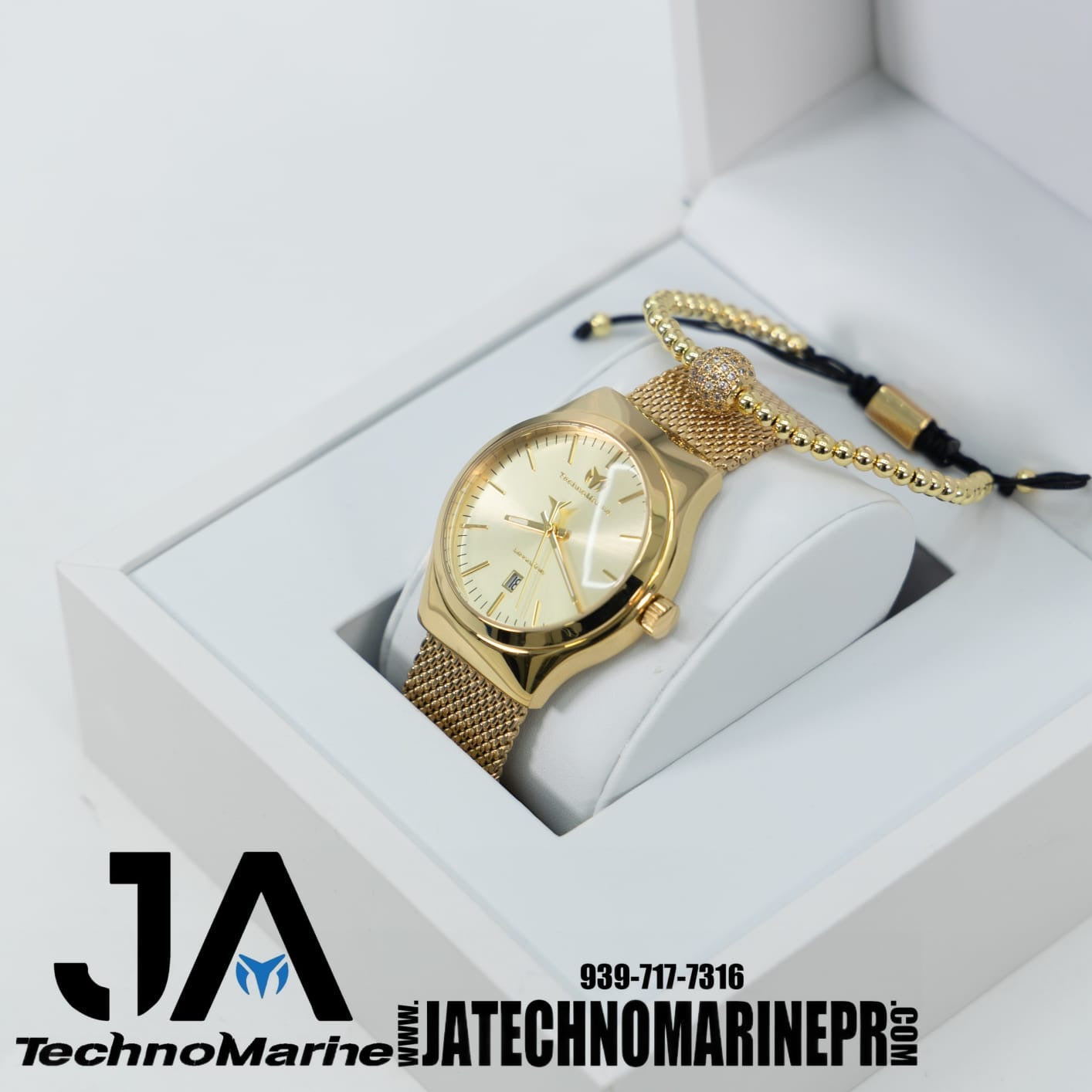 TechnoMarine MoonSun Women's Watch - 40mm,Gold And Gold