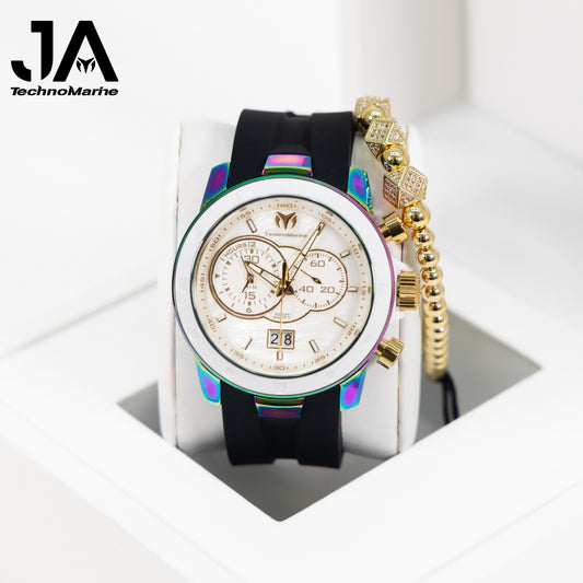 Technomarine UF6 Chronograph Quartz White Dial Men's Watch