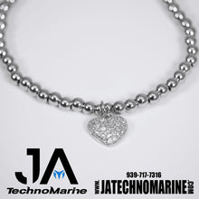 Load image into Gallery viewer, Pulsera De Corazón Silver Mujer Stainless Steel
