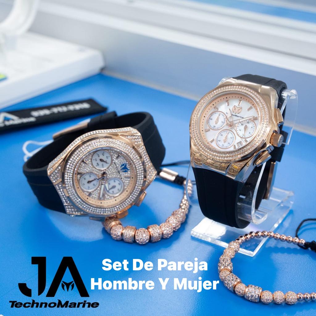 Technomarine (PAVE) 46mm Set Men's Cruise Collections SWISS Machine Color Rose Gold And 2021 TechnoMarine Custom Pave 40mm For (Women)
