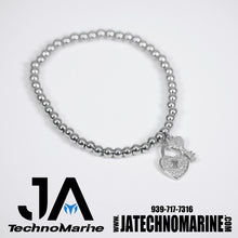 Load image into Gallery viewer, Pulsera De Corazón, Candado Silver Mujer Stainless Steel
