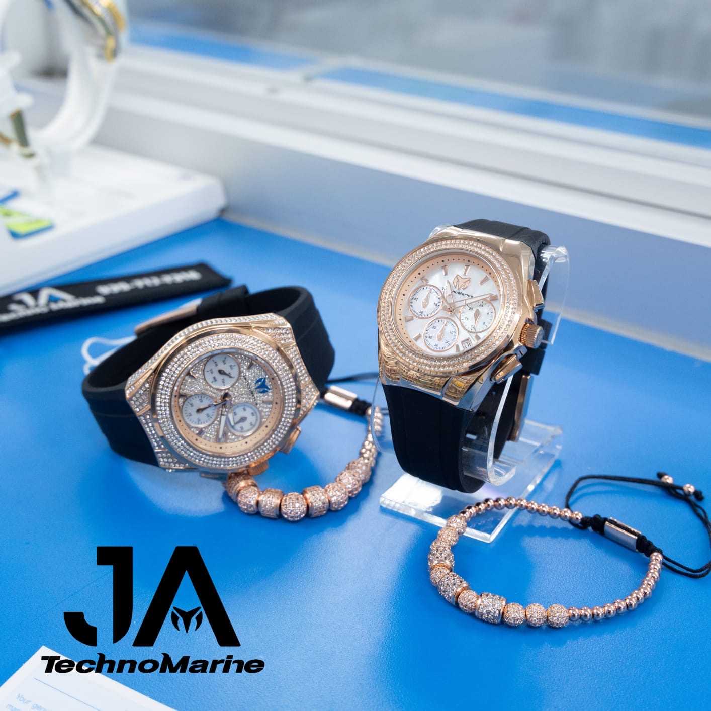 Technomarine (PAVE) 46mm Set Men's Cruise Collections SWISS Machine Color Rose Gold And 2021 TechnoMarine Custom Pave 40mm For (Women)