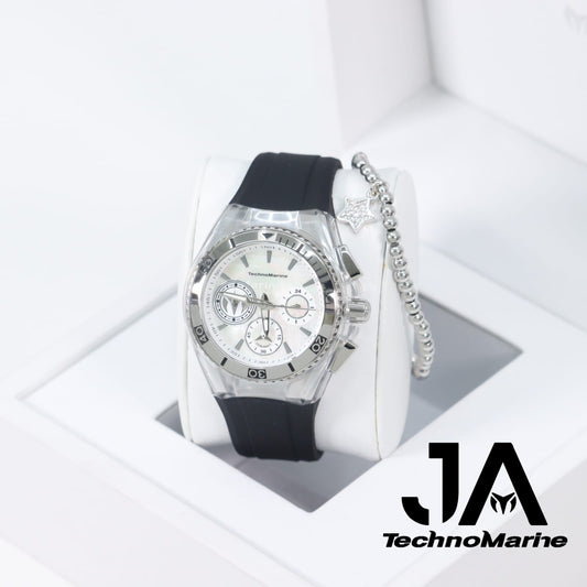 Technomarine California Mujer Cruise Quartz Watch Silver 40 mm