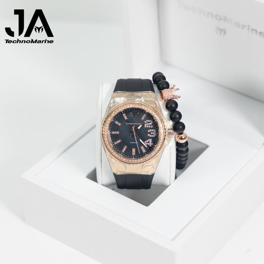 Technomarine Cruise Monogram 45mm Rose Gold with Stones