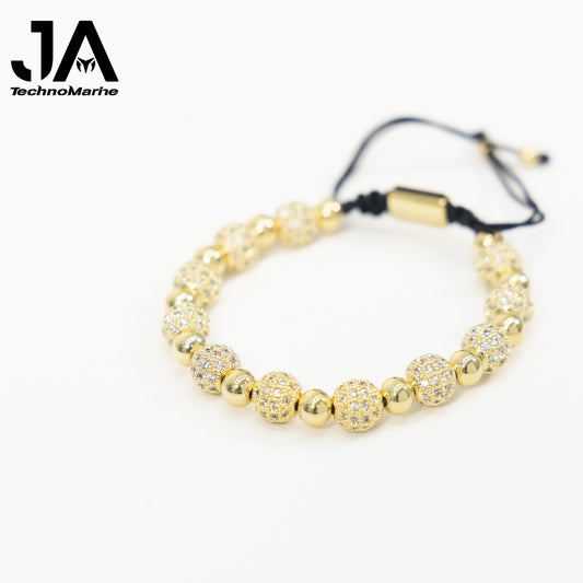Pulsera Para Hombres Ajustable Color Oro